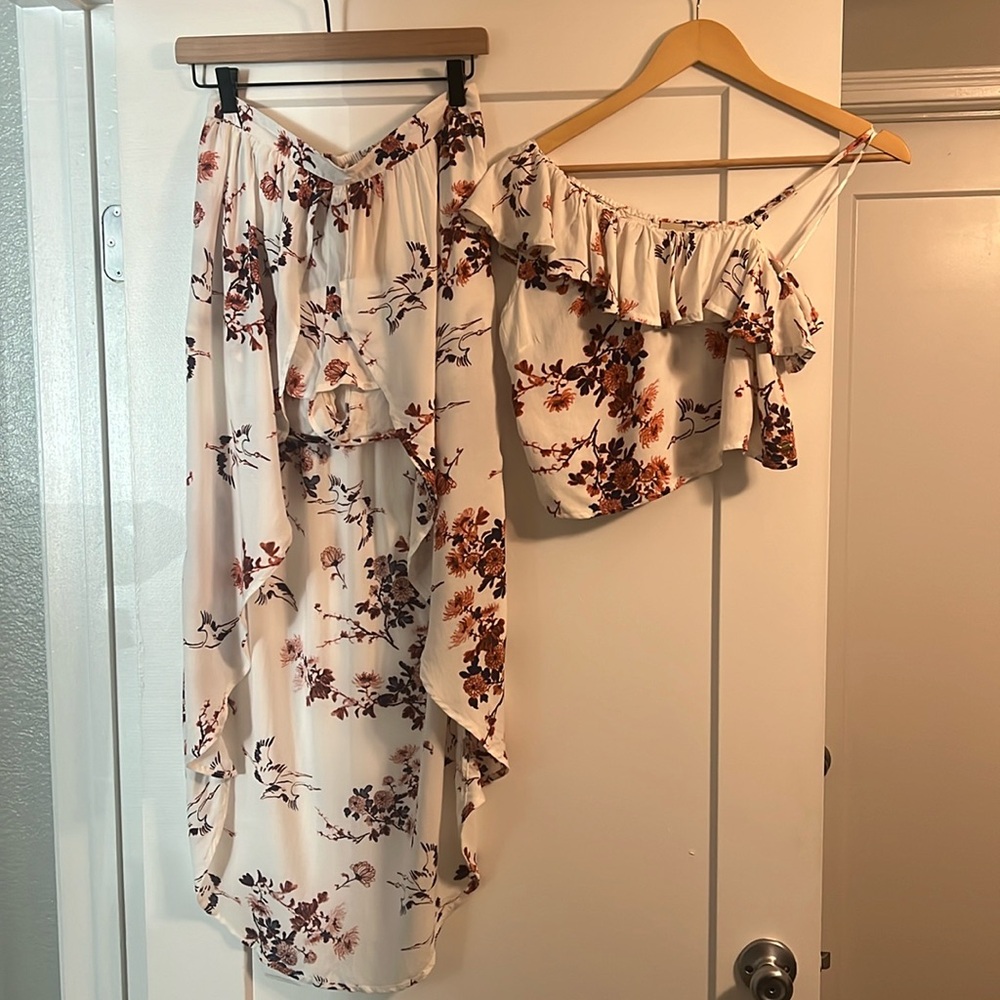 Matching skort & crop top